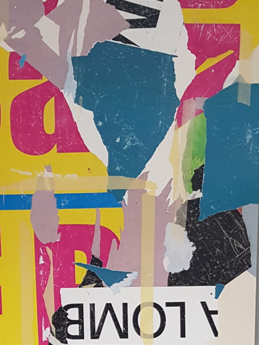 130×100 Decollage su tela